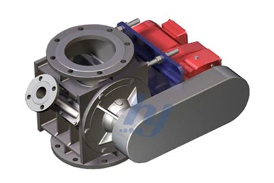 Blow-Through Rotary Airlock Valve