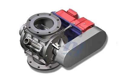 Fall-Through Rotary Airlock Valve